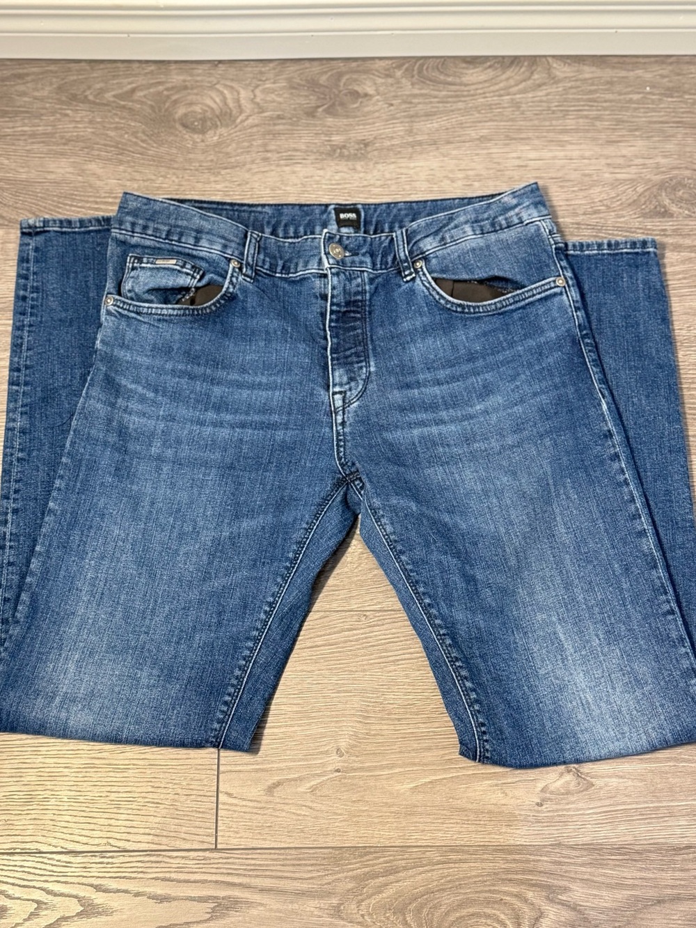 Men's Hugo boss Blue Jeans - Classic Straight Fit